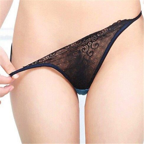 Low Waist Briefs Women's G-String Thong Seamless Underpants Lace Panties 1pcs Random Multicolor in Saudi Arabia