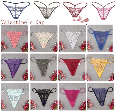 Low Waist Briefs Women's G-String Thong Seamless Underpants Lace Panties 1pcs Random Multicolor in Saudi Arabia