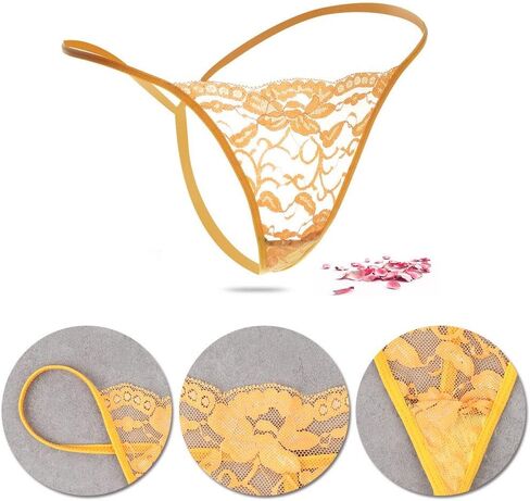 Low Waist Briefs Women's G-String Thong Seamless Underpants Lace Panties 1pcs Random Multicolor in Saudi Arabia