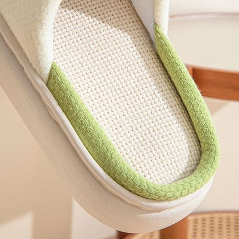Frog Cute Animal Home Slippers Thickened Non-slip Sole Linen Open Toe for Men Women in Saudi Arabia