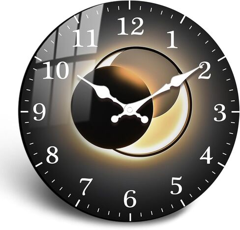 10 Inch Black Gold Wall Clock, Modern Silent Non-Ticking Analog Wall Clocks, Farmhouse Small Wall-Clock Battery Operated Decorative for Bedroom Office Living Room Wall Décor in Saudi Arabia