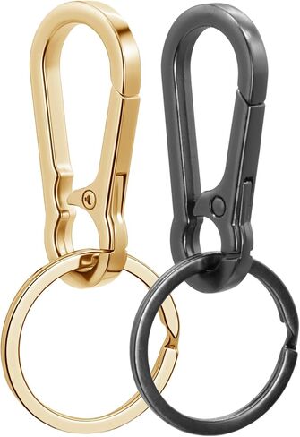 Metal Keychains Keyring Clip Holder Organizer Key Chain Ring For Accessories Women Men, Home Car Keys in Saudi Arabia