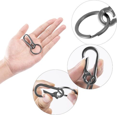 Metal Keychains Keyring Clip Holder Organizer Key Chain Ring For Accessories Women Men, Home Car Keys in Saudi Arabia