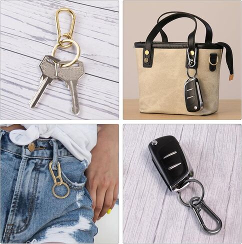 Metal Keychains Keyring Clip Holder Organizer Key Chain Ring For Accessories Women Men, Home Car Keys in Saudi Arabia