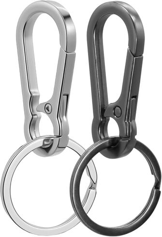 Metal Keychains Keyring Clip Holder Organizer Key Chain Ring For Accessories Women Men, Home Car Keys in Saudi Arabia