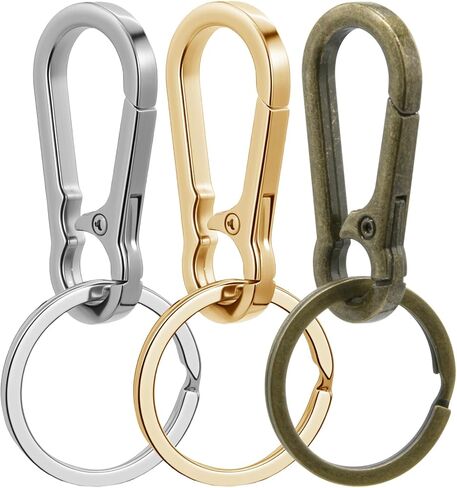 Metal Keychains Keyring Clip Holder Organizer Key Chain Ring For Accessories Women Men, Home Car Keys in Saudi Arabia
