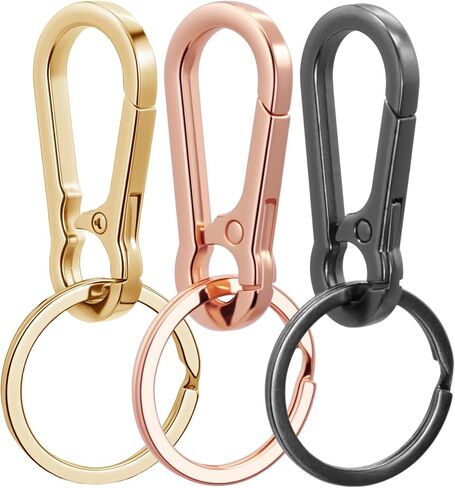 Metal Keychains Keyring Clip Holder Organizer Key Chain Ring For Accessories Women Men, Home Car Keys in Saudi Arabia