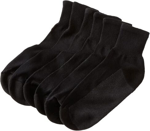 KingSize Men's 1/4" Length Cushioned Crew 6 Pack Socks in Saudi Arabia