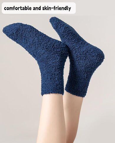 Ultra-Soft and Comfortable Cloud Socks for Both Women and Men - Premium Quality Cozy Luxury Fabric Lounge Socks - 2 Pairs in Saudi Arabia