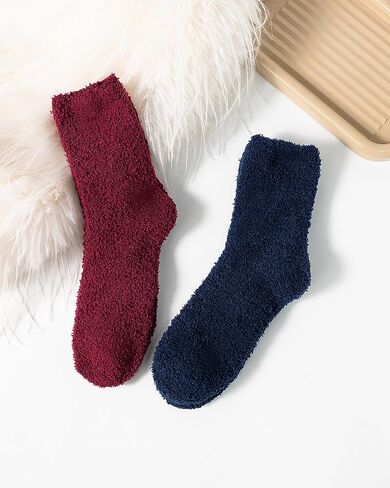 Ultra-Soft and Comfortable Cloud Socks for Both Women and Men - Premium Quality Cozy Luxury Fabric Lounge Socks - 2 Pairs in Saudi Arabia