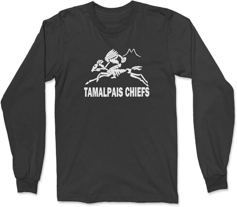 تي شيرت ZJ Designs Tamalpais Chiefs بأكمام طويلة وولف براذرز آند كومباني مستوحى من علم بوبي وير لكرة القدم... in Saudi Arabia