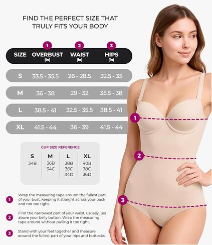 بدلة للجسم للسيدات للتحكم في البطن من BODYcontrol - ملابس ضغط لنحت الجسم، مشكل مريح للخصر للارتداء اليومي 2530 in Kuwait
