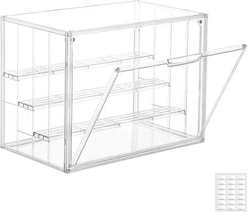 Attelite Acrylic Display Case for Collectibles 4 Tiers Clear Acrylic Box in Saudi Arabia