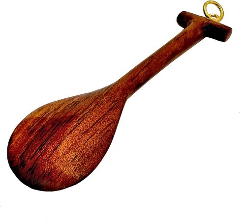 Hawaiian Jewelry Handmade Koa Wood Canoe Paddle Pendant Necklace in Saudi Arabia