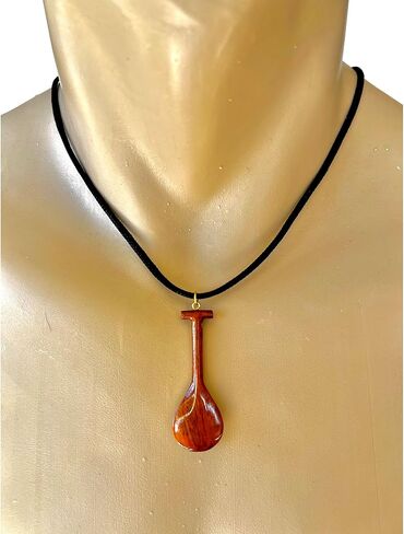 Hawaiian Jewelry Handmade Koa Wood Canoe Paddle Pendant Necklace in Saudi Arabia