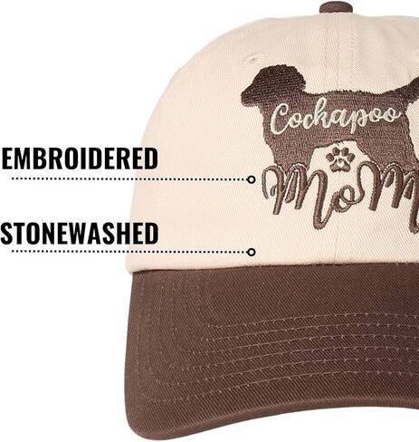 InnoBeta Cockapoo Gifts for Women, Cockapoo Hat, Funny Adjustable Embroidered Dog Lover Baseball Cap for Women in Saudi Arabia