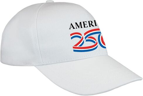 Official White Structured Hats | Authorized America250th Celebration Headwear in Saudi Arabia