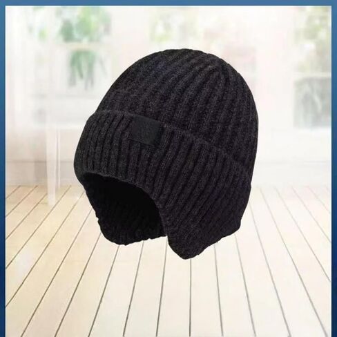 Winter Warm Earflap Hat, Senior Adult Cold Weather Beanie with Ear Protection in Saudi Arabia