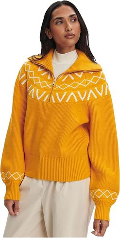 Varley Womens Sigrid Fairisle 1/2 سحاب محبوك in Saudi Arabia