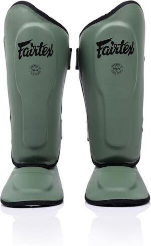 Fairtex SP9 Ultra Ergo Shin Pads | Muay Thai, Kickboxing Shin Guards Made with Syntek Leather in Kuwait