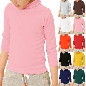 Kids Turtleneck Sweaters Pullover Kids Toddler Long Sleeve Lapel Sweater Cotton Boys and Girls 3 to 10 Years in Saudi Arabia