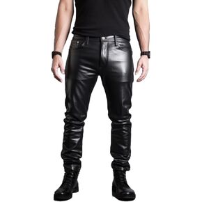 Genuine Lambskin Black Mens Leather Pants - Classic Leather Pants Men - Trendy Leather Pants Men in Saudi Arabia