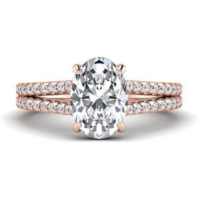 خاتم ألماس من الذهب عيار 14 قيراط معتمد من IGI بوزن 2.93 قيراط بشكل بيضاوي ومقطع من قطع مختبرية لخطوبة المرأة والذكرى السنوية للزفاف (2.5 قيراط، E، VS1) in Kuwait