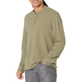 Vince Men's Pique Collar Stand Henley in Saudi Arabia