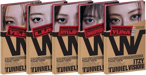 IT'ZY 11th Mini Album TUNNEL VISION Photobook Member Version P.O.B + Extra Special Photocard (YEJI) in Saudi Arabia