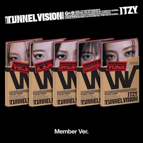 IT'ZY 11th Mini Album TUNNEL VISION Photobook Member Version P.O.B + Extra Special Photocard (YEJI) in Saudi Arabia