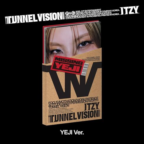 IT'ZY 11th Mini Album TUNNEL VISION Photobook Member Version P.O.B + Extra Special Photocard (YEJI) in Saudi Arabia