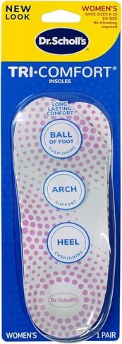 Dr. Scholl's Tri-Comfort Orthotics Inserts, Men's Size 8-12, 1-Pair Packages in Saudi Arabia