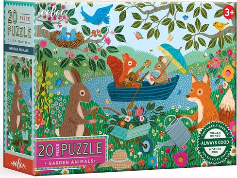 eeBoo: Vehicles 20 Piece Puzzle for Kids, Encourages Hand-Eye Coordination, Fine Motor Skills, and Problem Sloving, 15" x 11" Once Completed, for Ages 3 and up in Saudi Arabia