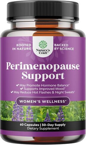 Complete Perimenopause Supplement for Women - Multibenefit Menopause Ease for Women with Maca Root Vitex Berry & Black Cohosh for Hot Flashes Night Sweats Hormone Balance and Mood Support (1 Month) in Saudi Arabia