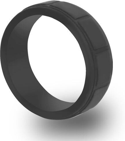 خاتم زفاف مربع من السيليكون، خاتم الخطوبة، محفور بالليزر مخصص، أربطة زفاف من مطاط السيليكون للرجال والنساء، الأزواج المفاجئين، عيد الحب in Kuwait