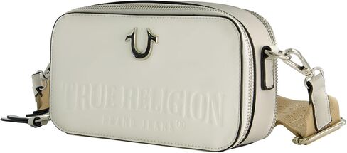 Concept One womens True Religion Camera Bag, Women's Mini Shoulder Handbag With Embossed Logo and Adjustable Shoulder Strap in Saudi Arabia