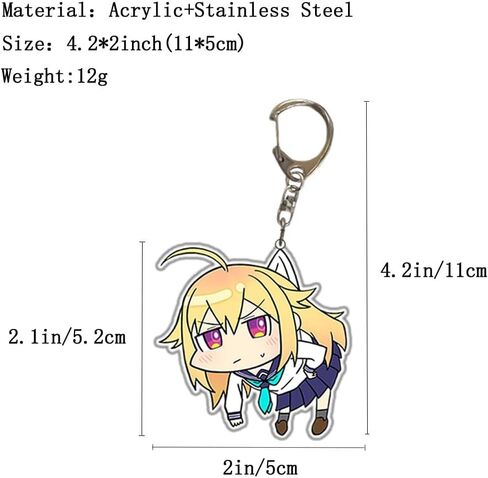 Shikanoko Noko Keychain 5Pcs Set,Anime My Deer Friend Shikanoko Cosplay Acrylic Keyrings for Fans in Saudi Arabia