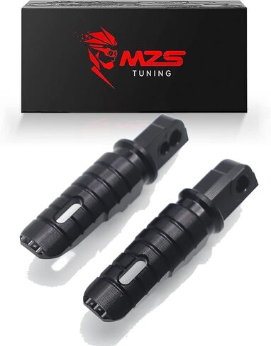 MZS Motorcycle Foot Pegs, Front Adjustable Footpegs Rider Foot Pedal Black CNC Compatible with ZX4R ZX4RR 2023-2024 / ZX25R 2021-2022 / EX400 2018-2023 / Z400 2019-2023 in Kuwait