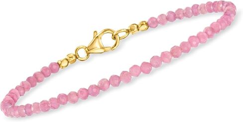 Ross-Simons Red and Pink Bead Bracelets in 18kt Gold Over Sterling in Saudi Arabia