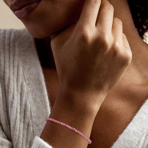 Ross-Simons Red and Pink Bead Bracelets in 18kt Gold Over Sterling in Saudi Arabia