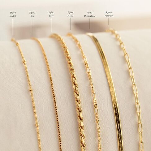 Gold Bracelet Stack for Women Layered Non Tarnish Snake Silver Chain Cuban Link 2025 in Saudi Arabia