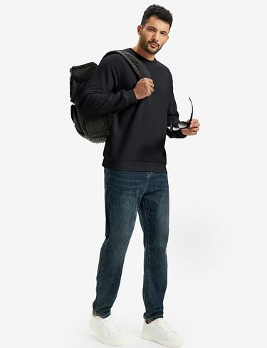 TACVASEN رجالي شيربا اصطف بلوزات الشتاء الصوف منتصف الوزن البلوز سترة دافئة Crewneck البلوز in Kuwait
