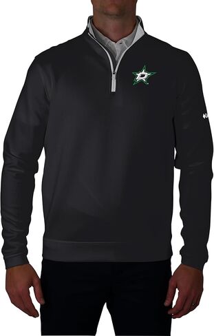 Columbia Golf Men's Dallas Stars Omni-Wick Wickhams Hills 1/4 Zip Pullover in Saudi Arabia