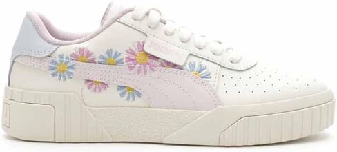 PUMA Kids Girls Cali Embroidered Lace Up Sneakers Shoes Casual - Off White in Saudi Arabia