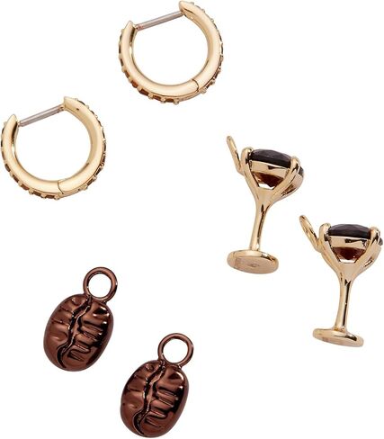 مجموعة أقراط هوجي هوب من Alex and Ani Espresso Martini، ذهبية لامعة in Kuwait
