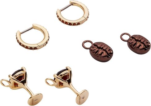 مجموعة أقراط هوجي هوب من Alex and Ani Espresso Martini، ذهبية لامعة in Kuwait
