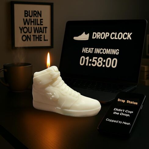 Sneaker Candle in Gift Box - Air Wax - Birthday Gifts for Teenage Boys - Hypebeast Gifts for Sneakerhead Room Decor - White Elephant Candle Men - Gift for Teen Boys - Cool Stuff for Sneakerheads in Saudi Arabia
