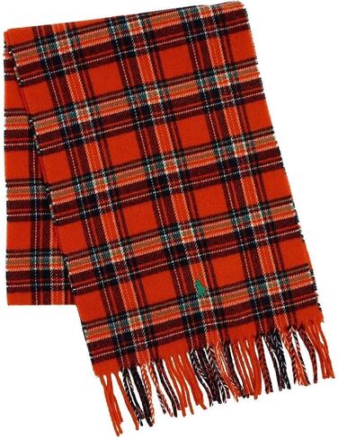 Polo Ralph Lauren Men's Recycled Flannel Plaid Scarf (O_Plaid(PC0746-800)/G, One Size) in Saudi Arabia