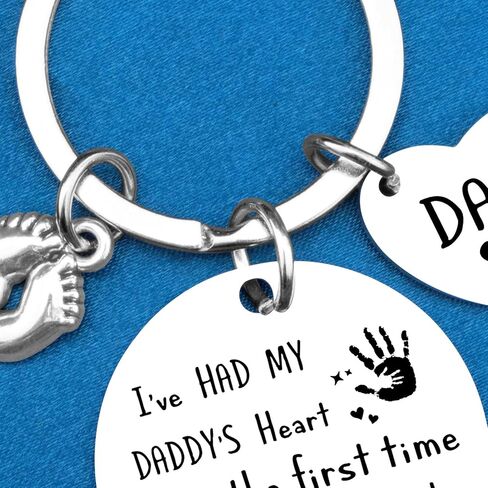 First Time Dad Gifts from Daughter Son, Fathers Day Mens Gift for New Dad, I've Had My Daddy's Heart Keychain in Saudi Arabia