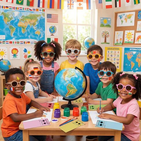 24 Sets Valentine's Day Classroom Gifts for Kids Valentines Sunglasses with Cards School Classroom Exchange Gifts Bulk for Party Favors Toddler Boys Girls in Saudi Arabia